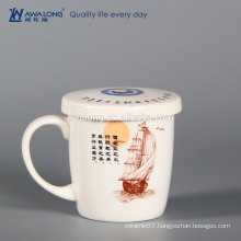 Business logo custom printed on porcelain mug